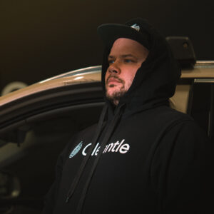 Bluza z kapturem Cleantle napis