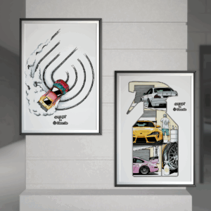 Plakat by CarSplashArt - 2 wzory